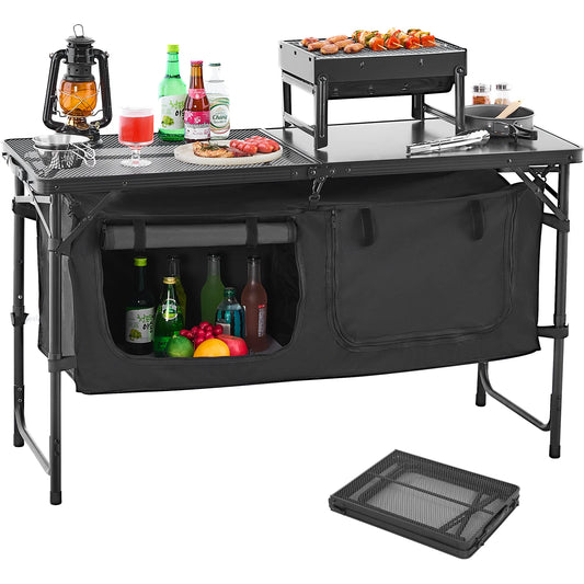 Folding Aluminum Outdoor Camping Cooking Table