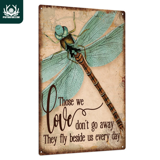 Dragonfly Metal Wall Art Decor