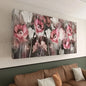 Pink Floral Canvas Art Print