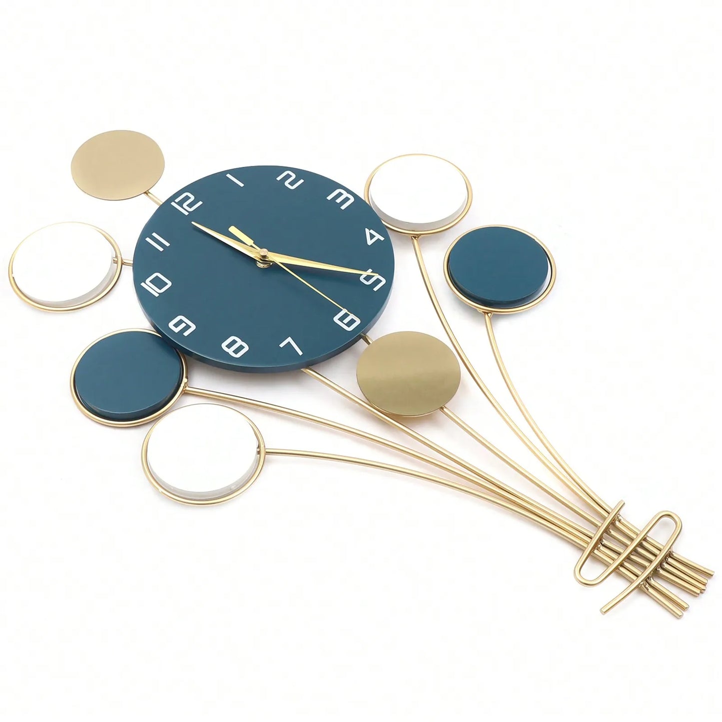 Tri Color Balloon Wall Clock Decor