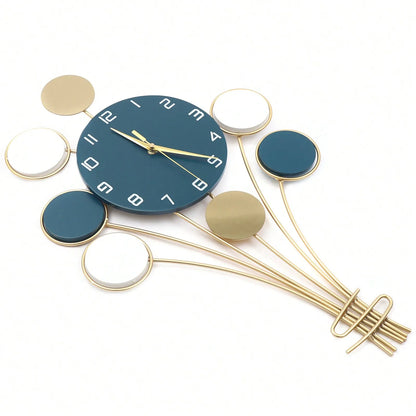 Tri Color Balloon Wall Clock Decor