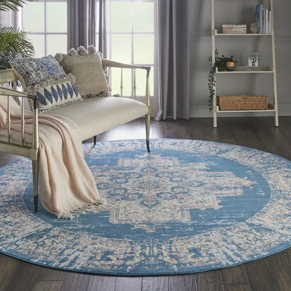 Round Center Medallion Area Rug