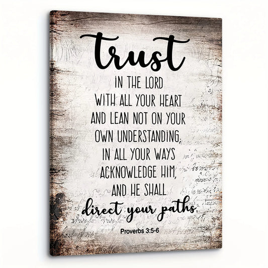Bible Verses Printed Canvas Wall Decoration