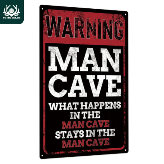 Mancave Metal Art Wall Art Decor