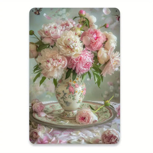 Country Style Vase Metal Art