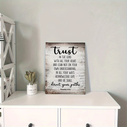 Bible Verses Printed Canvas Wall Decoration
