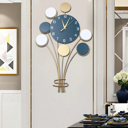 Tri Color Balloon Wall Clock Decor