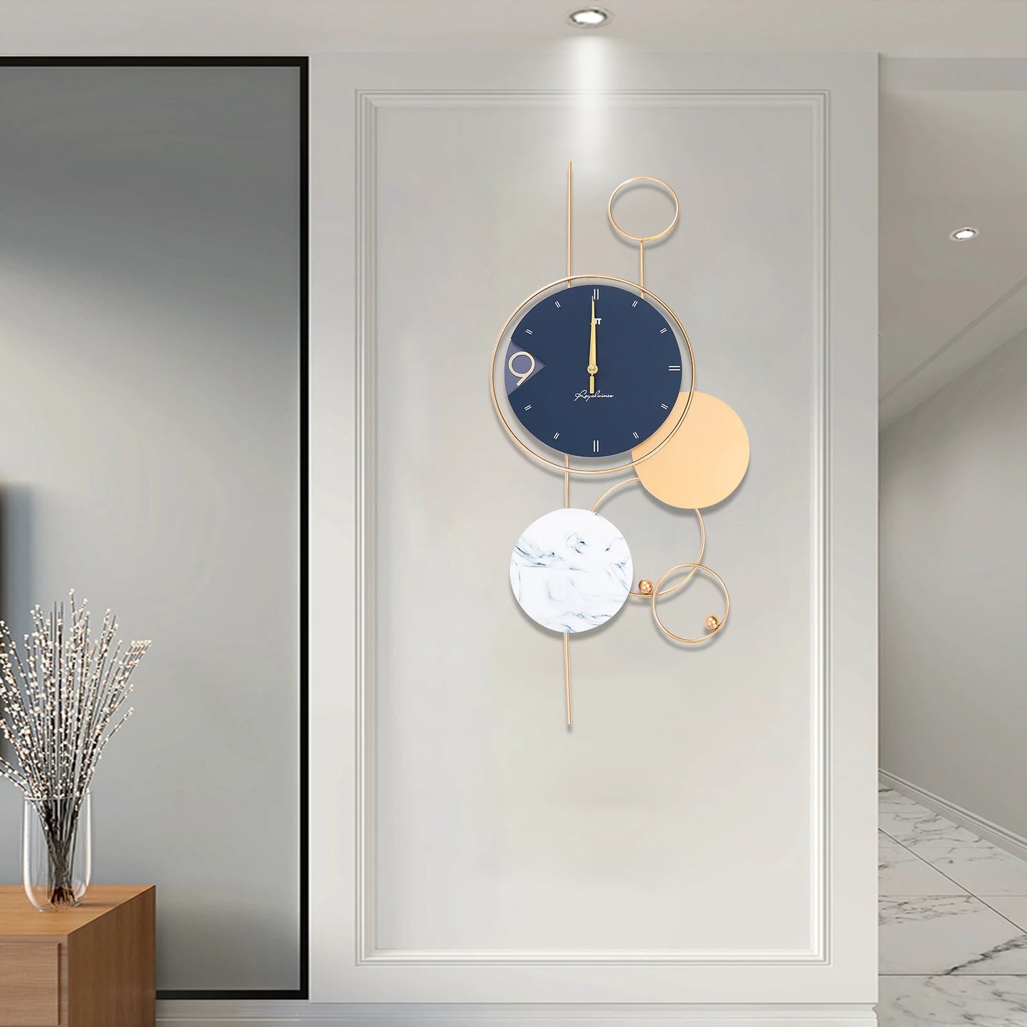 Modern Circles Design Wall Clock