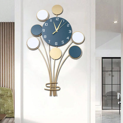 Tri Color Balloon Wall Clock Decor