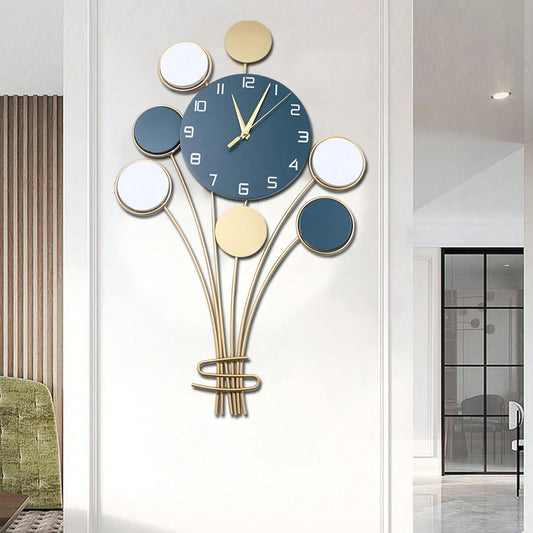 Tri Color Balloon Wall Clock Decor