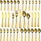 Golden Stainless Steel Flatware Set