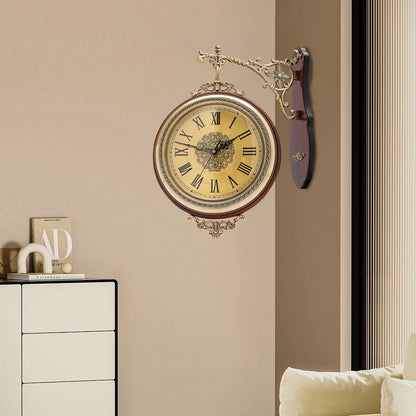 Double Sided Vintage Wall Clock