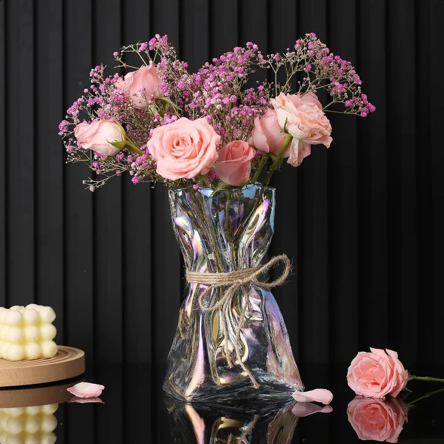 Modern Glass Irregular Shaped Vase