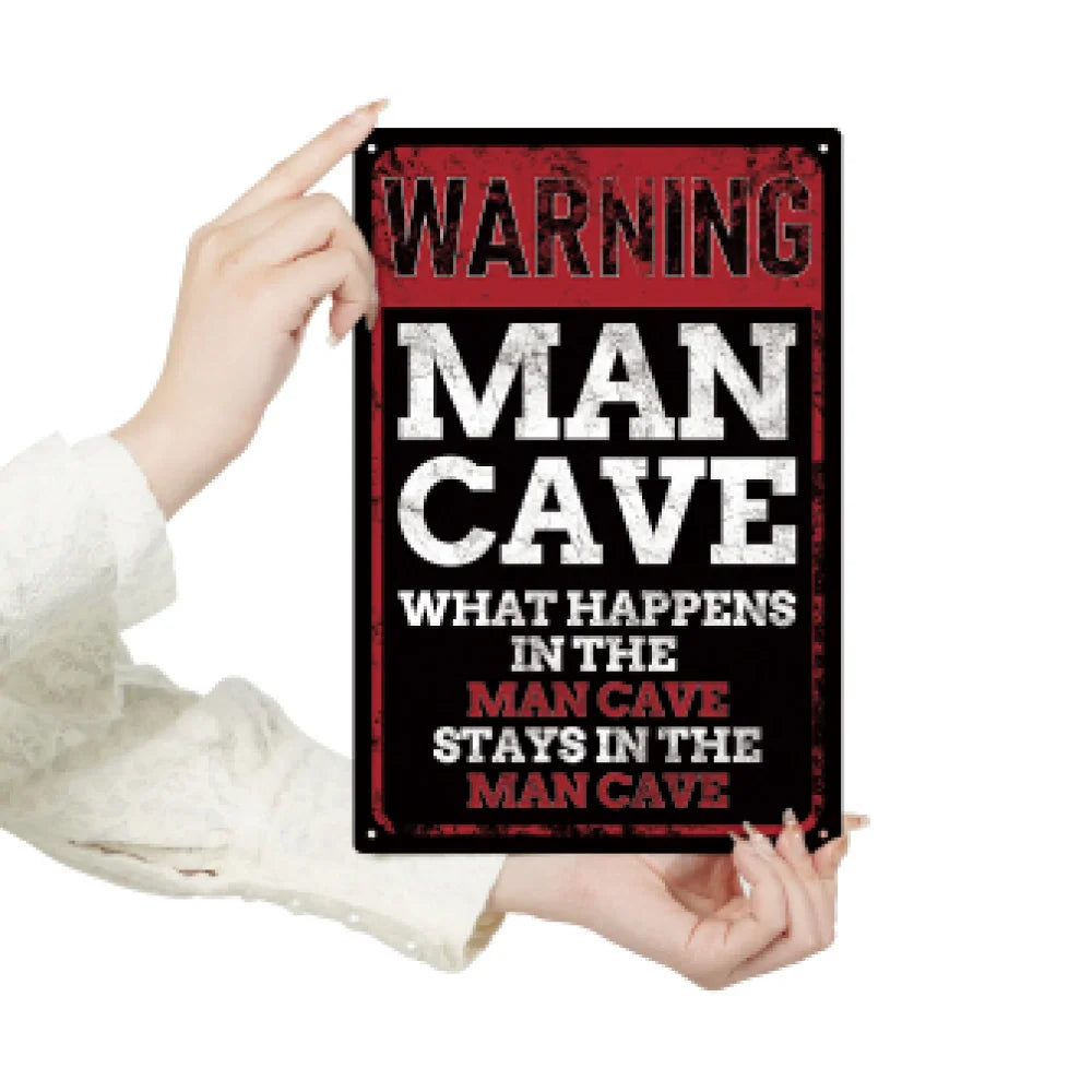 Mancave Metal Art Wall Art Decor