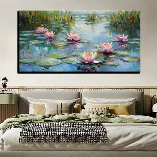Modern Lily Pads Canvas Print