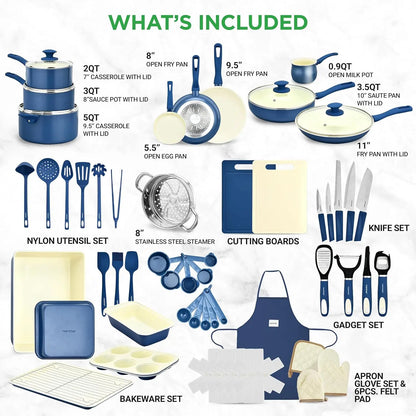 Ceramic Kitchen Cookware Set