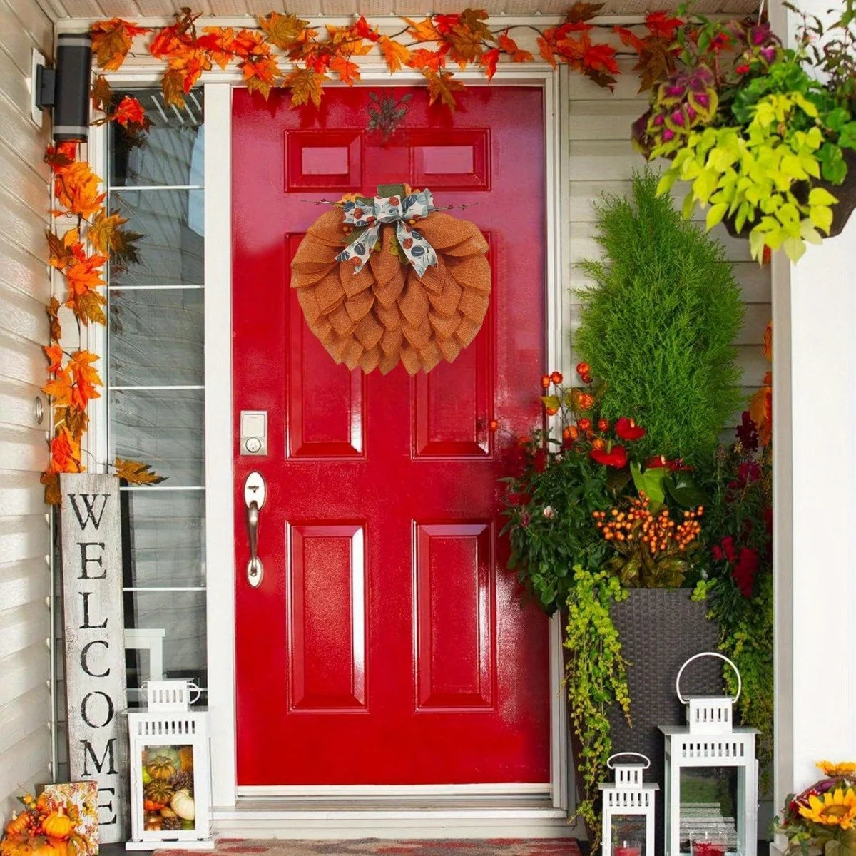 Pumpkin Wreath Fall Decor