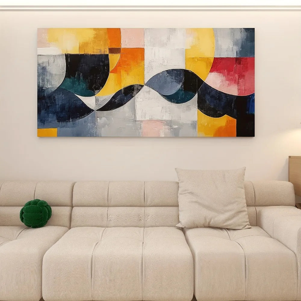 Modern Geometric Abstract Canvas Art